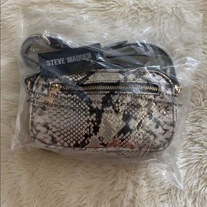 Steve Madden BMaven Gold Snake Crossbody